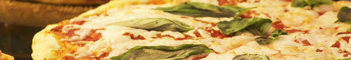 Eating Deli Italian Pizza at Tony's Italian Deli restaurant in Montebello, CA.